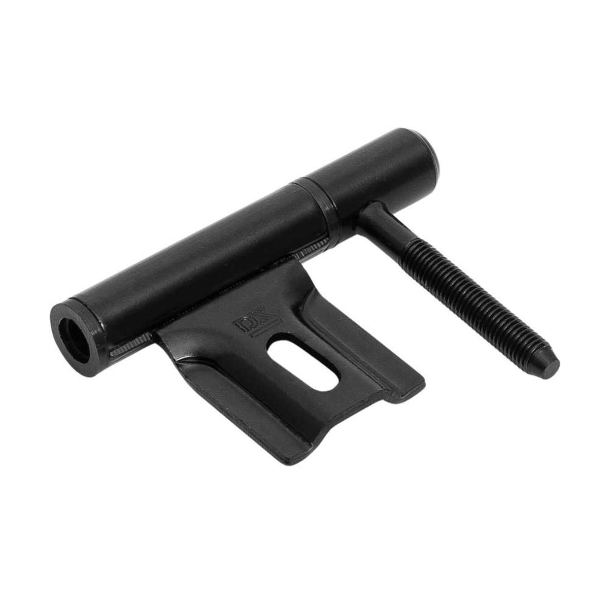 Inboorpaumelle - Ø14mm - Zwarte nylon ring - Voor houten deuren en metalen montagekozijnen - Staal - Zwart