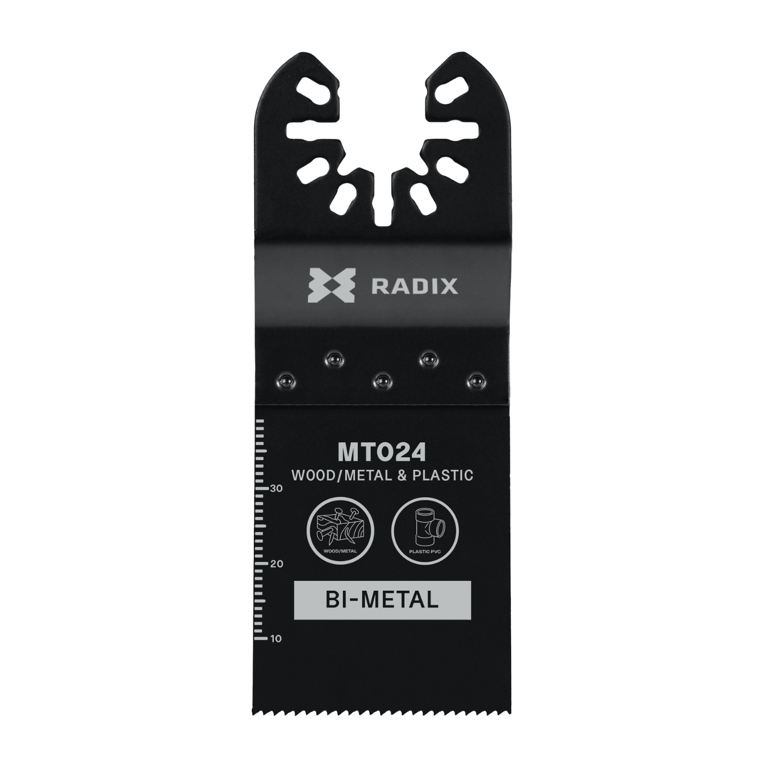 Radix - Multitool zaagblad - Bi-metaal - 18 tanden (1.4mm) - Gefreesd - 40x34mm