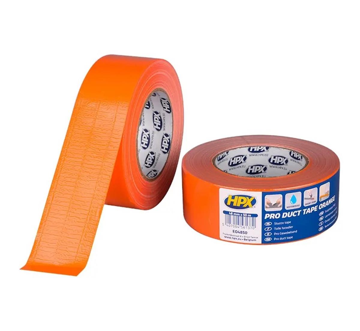 HPX - Pro duct tape - Oranje - 48mm x 50m