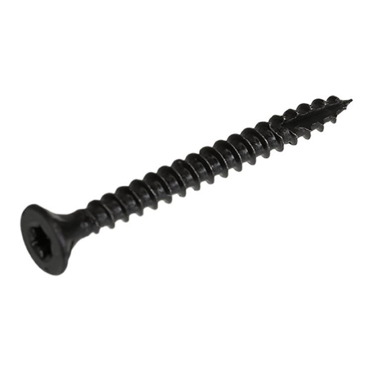 Blackline - Spaanplaatschroef - TORX platkop - TX20 - 3,5 x 16mm - Voldraad - Zwart (100 stuks)