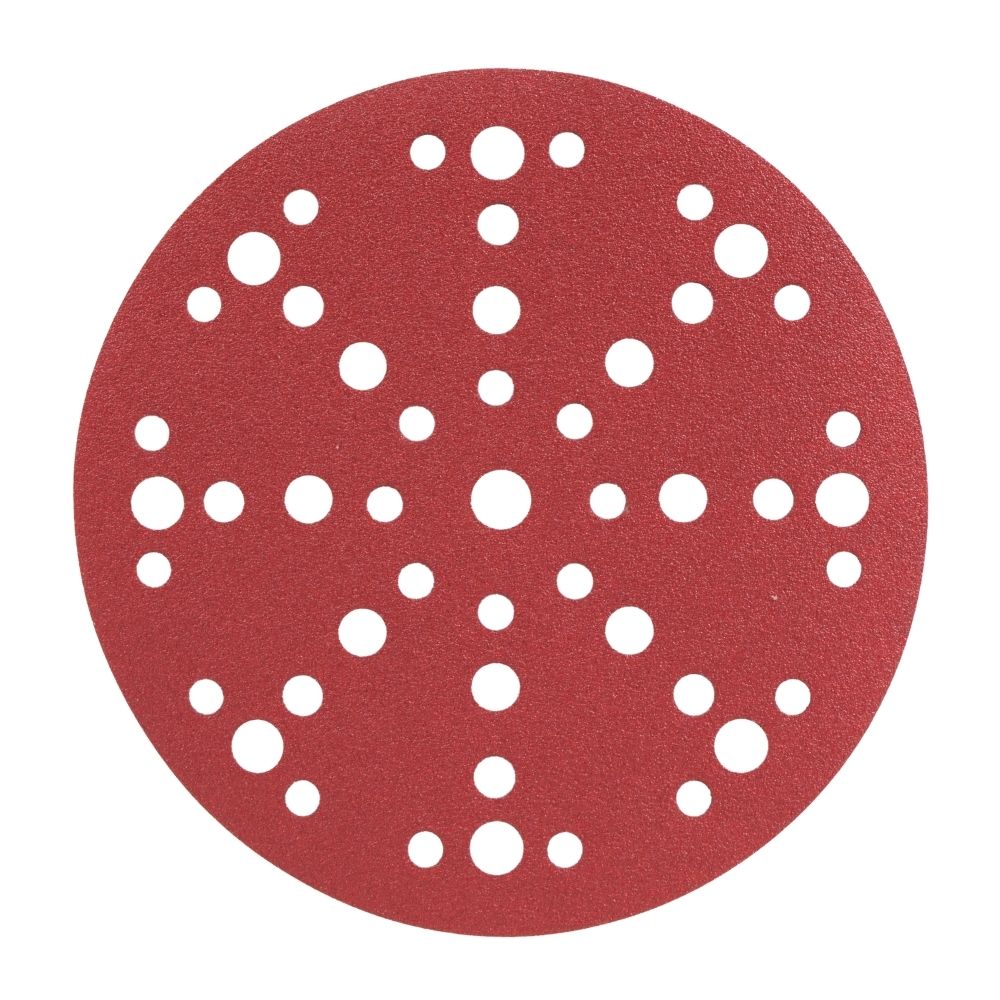 Radix - Schuurschijf - Pro - Klittenband 150 mm - P100 – 49 stofgaten (10 stuks) Radix - Schuurschijf - Pro - Klittenband 150 mm - P100 – 49 stofgaten (10 stuks)