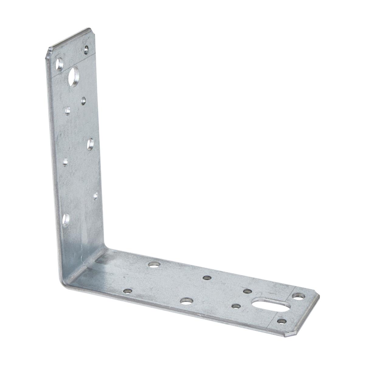 Hoekanker Vlak - 125 x 125 x 46 x 2.5 mm - Verzinkt Hoekanker Vlak - 125 x 125 x 46 x 2.5 mm - Verzinkt