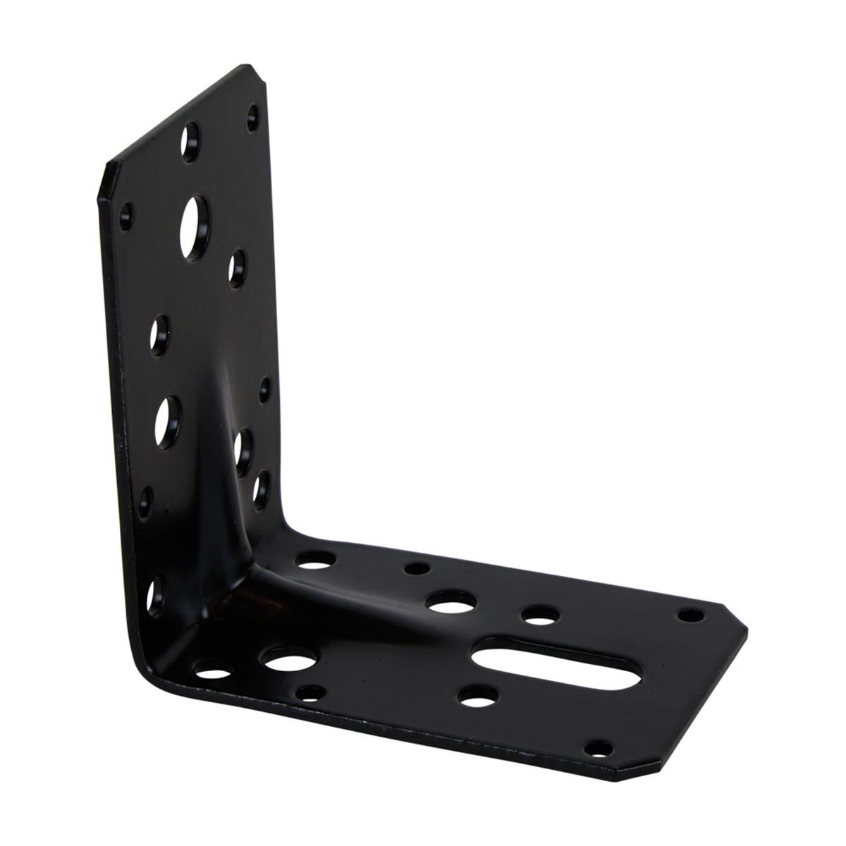 Hoekanker Ril - 90 x 90 x 60 x 2.5 mm - Zwart