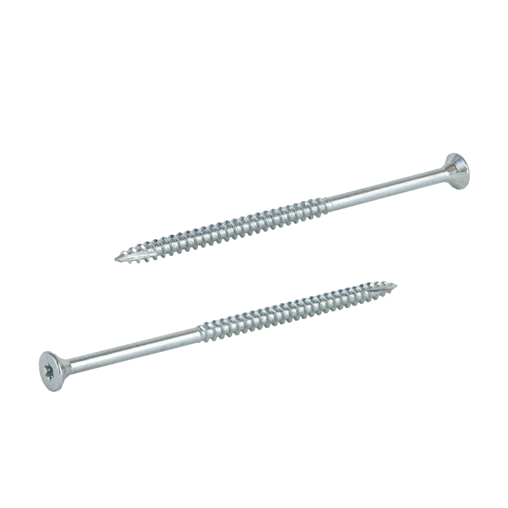 Radix Torx 25 Spaanplaatschroef - Platkop + Snijpunt - 6,0 x 120mm/70 - Verzinkt - Deeldraad (800 stuks) VOLLE DOOS!