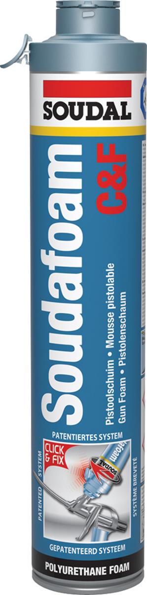 Soudal - Soudafoam Click & Fix - Pur pistoolschuim/Isolatieschuim - 750ml