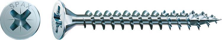 Spax - Spaanplaatschroeven - Pozidrive 2 Platkop - 5 x 120mm - Deeldraad - WIROX (200 stuks)