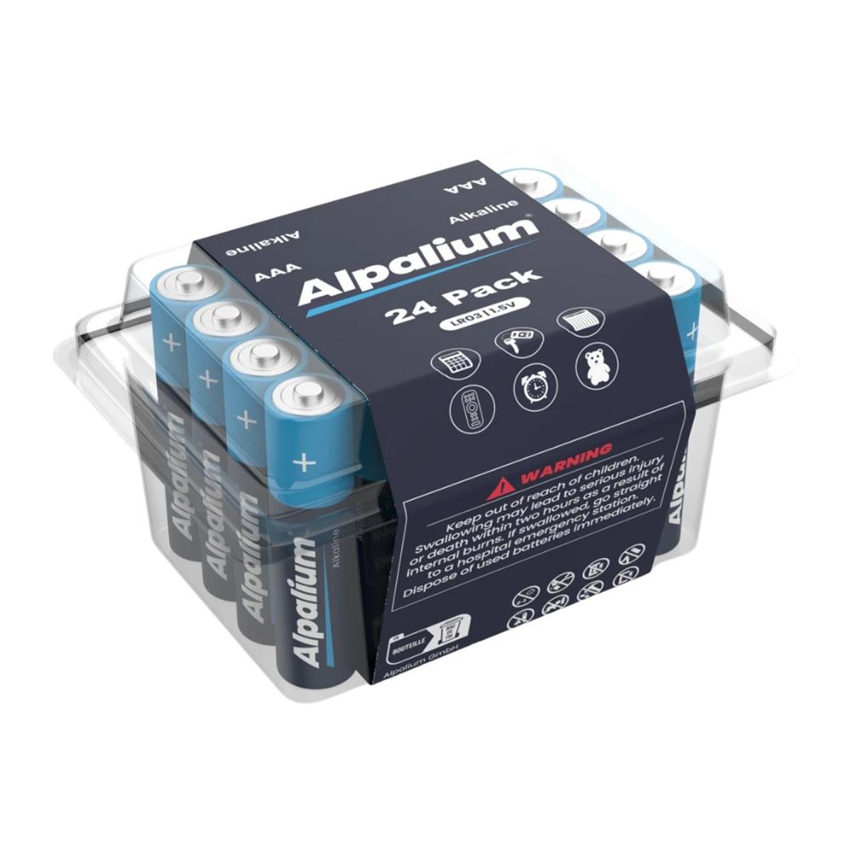 Alkaline batterij AAA - LR03 - 1,5V (24 stuks)