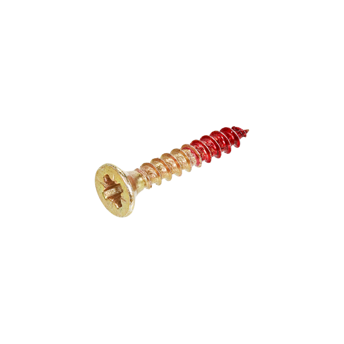 Rotadrill - Unischroef - Pozidrive 2 - 2,5 x 12mm - Voldraad - Geel Verzinkt (200 stuks)