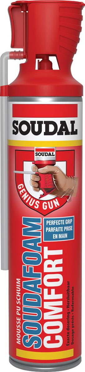 Soudal - Soudafoam Comfort - Hersluitbaar Genius Gun - 600ml Soudal - Soudafoam Comfort - Hersluitbaar Genius Gun - 600ml