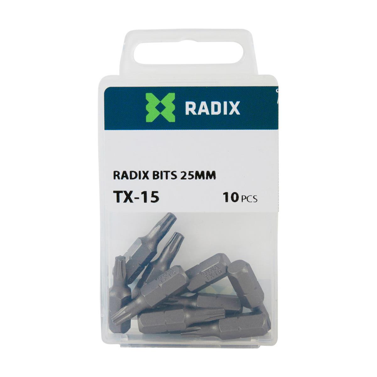 Radix - Schroefbit TX15 (10 stuks) Radix - Schroefbit TX15 (10 stuks)