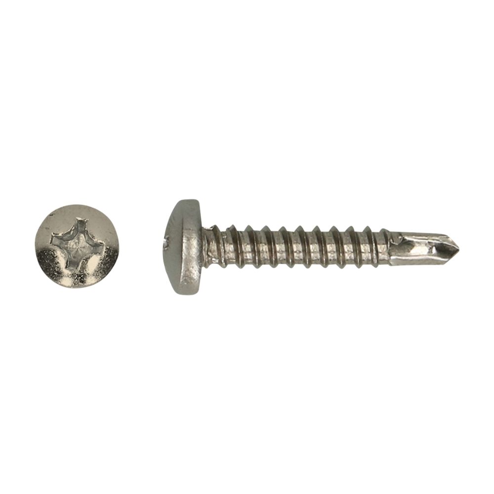 Zelfborende Plaatschroeven - Phillips 2 Cilinderkop - 4,2 x 32mm - Voldraad - RVS (200 stuks) Zelfborende Plaatschroeven - Phillips 2 Cilinderkop - 4,2 x 32mm - Voldraad - RVS (200 stuks)