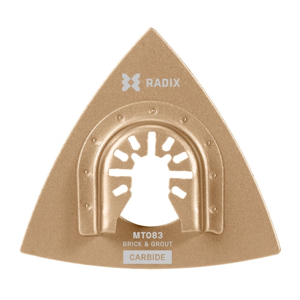 Radix - Multitool rasp - Driehoekvorm carbide - 78x78x78mm - 30-40 grit