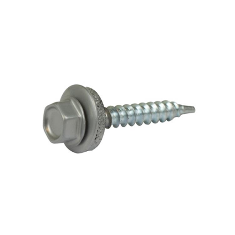 Dak & Gevel - Profielplaatschroef - 4,9 x 35mm - Verzinkt - Voldraad - Antraciet (50 stuks)