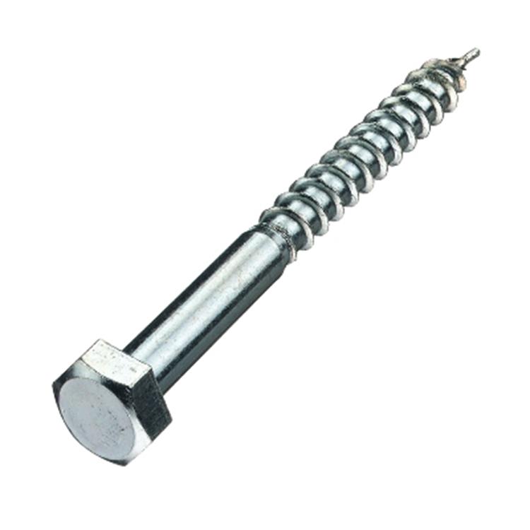 Houtdraadbouten - DIN571 Zeskant - M5 x 40mm - Verzinkt (200 stuks)