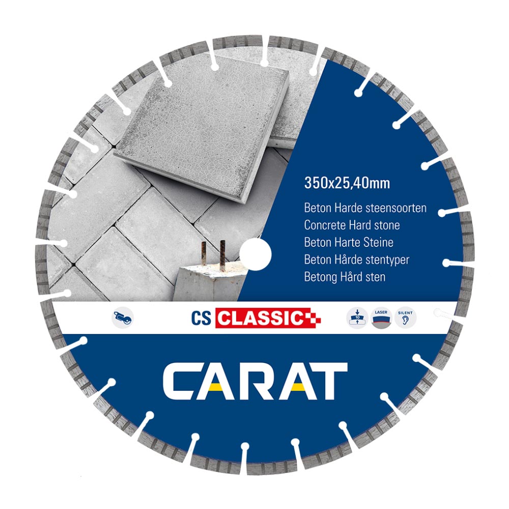 Carat - Diamantzaagblad - Doorslijper voor beton - Ø350 - Asgat 25.40mm