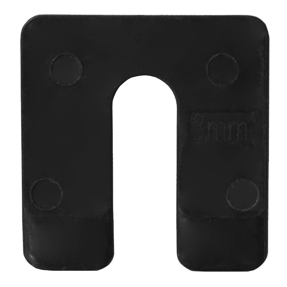 Radix Uitvulplaatjes - 3mm - 50x47mm - Zwart (48 stuks) Radix Uitvulplaatjes - 3mm - 50x47mm - Zwart (48 stuks)