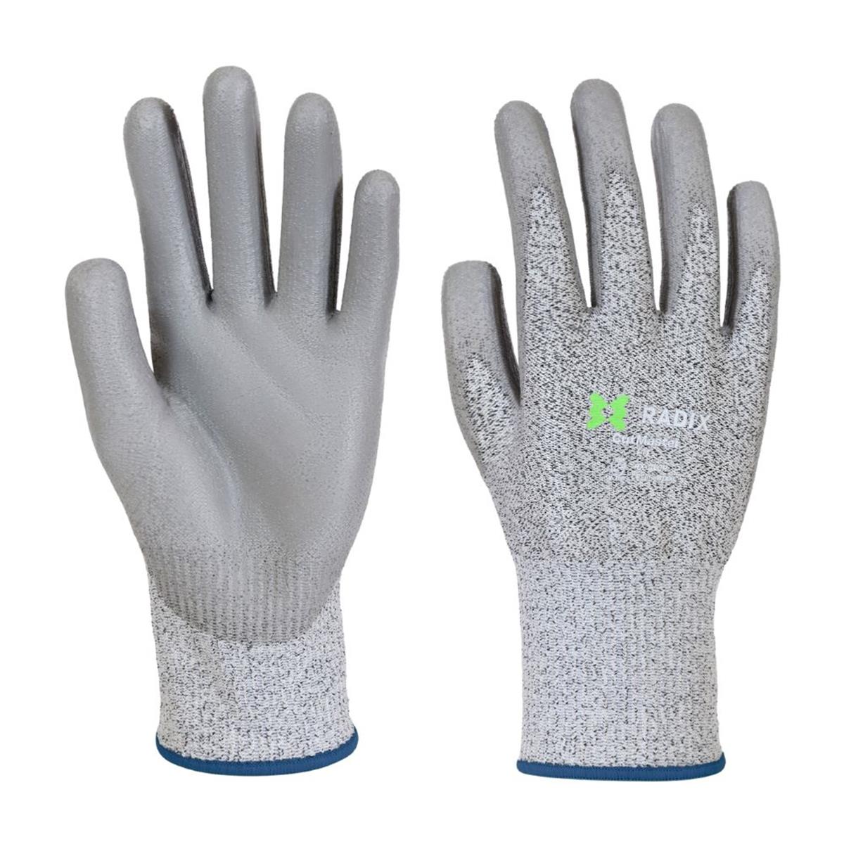 Radix CutMaster - Snijbestendige werkhandschoenen - PU Coating - Grey - M11 / XXL Radix CutMaster - Snijbestendige werkhandschoenen - PU Coating - Grey - M11 / XXL