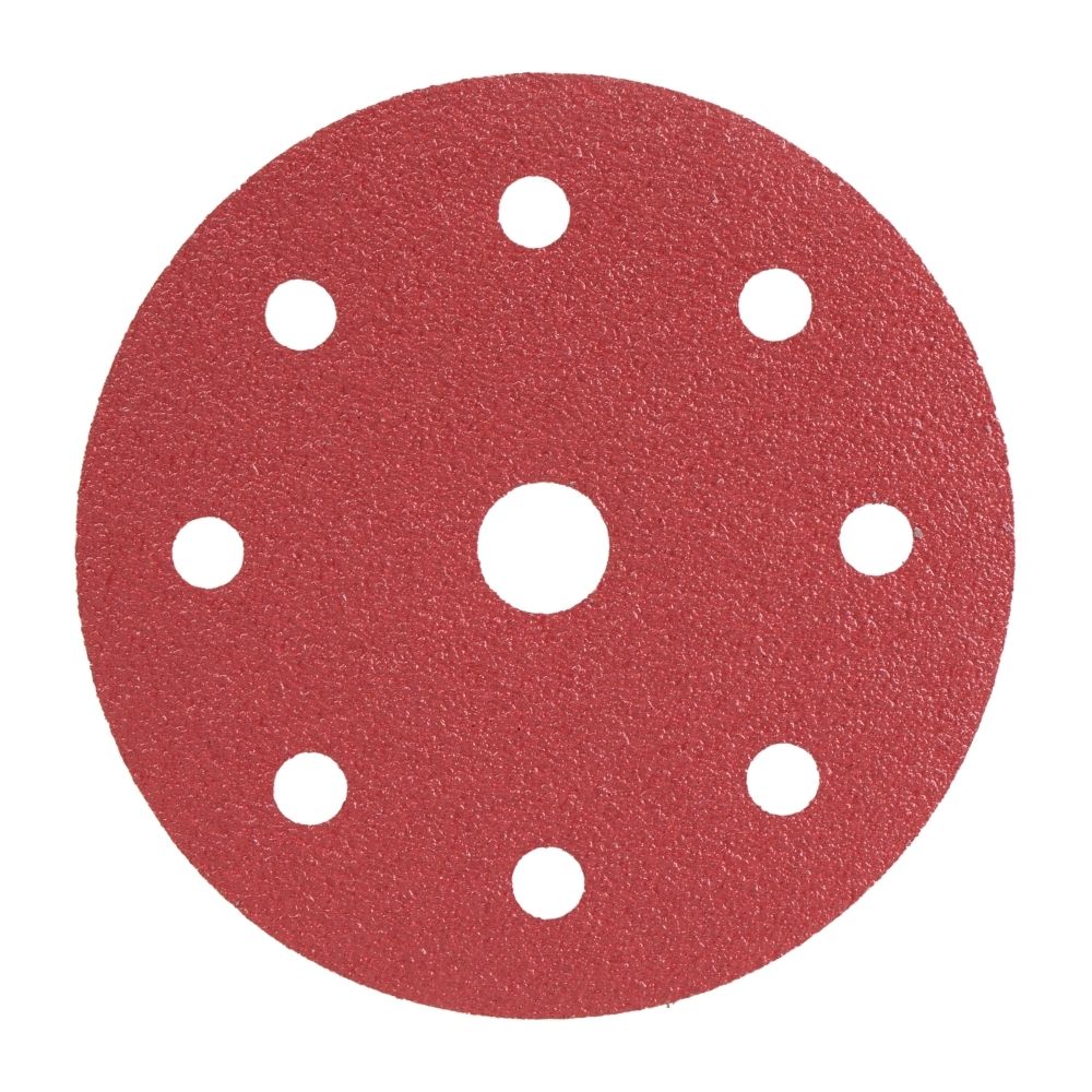 Radix - Schuurschijf - Pro - Klittenband 125 mm - P60 – 9 stofgaten (50 stuks)
