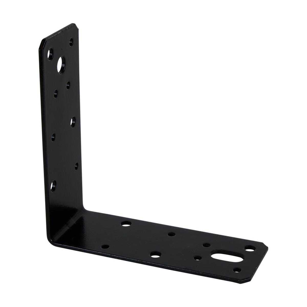 Hoekanker Vlak - 125 x 125 x 46 x 2.5 mm - Zwart Hoekanker Vlak - 125 x 125 x 46 x 2.5 mm - Zwart