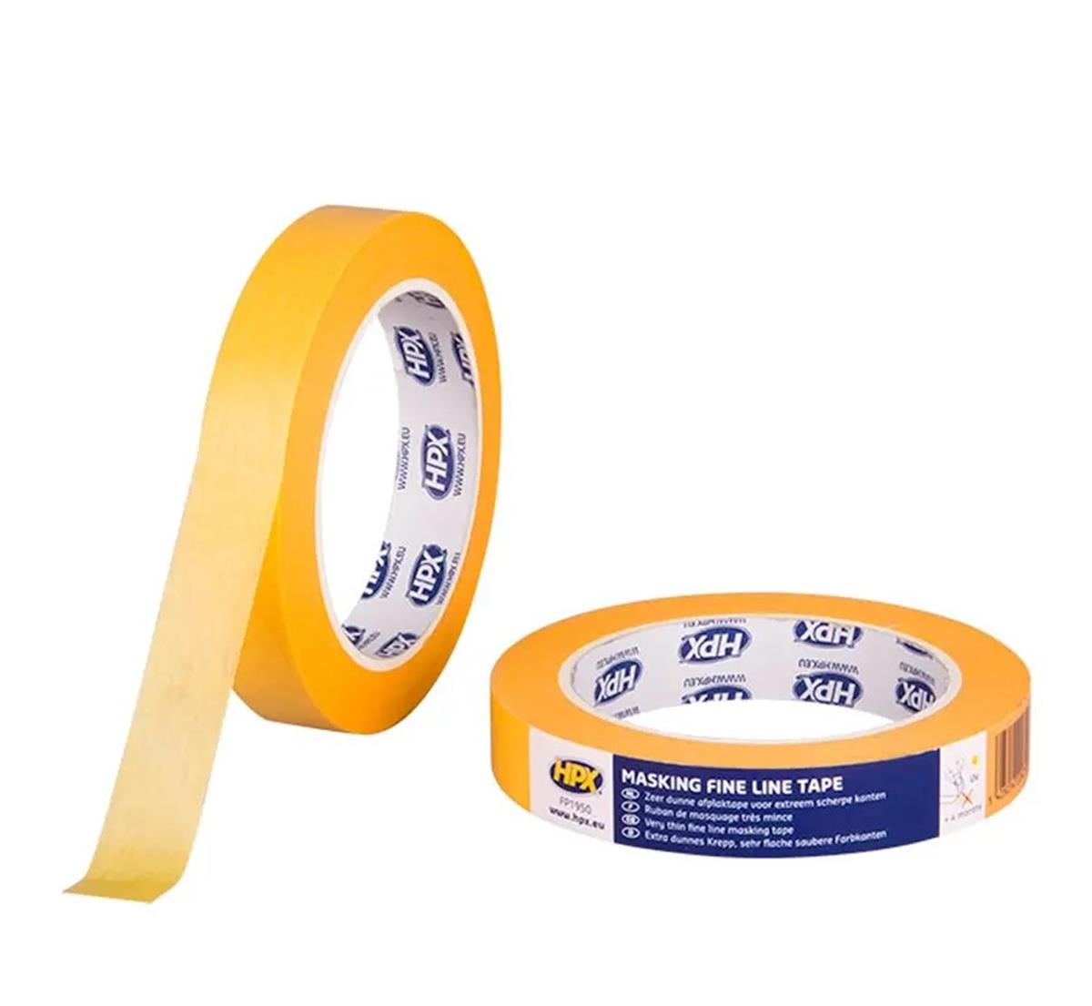 HPX - Masking 4400 Fine Line - Oranje - 18mm x 50m HPX - Masking 4400 Fine Line - Oranje - 18mm x 50m