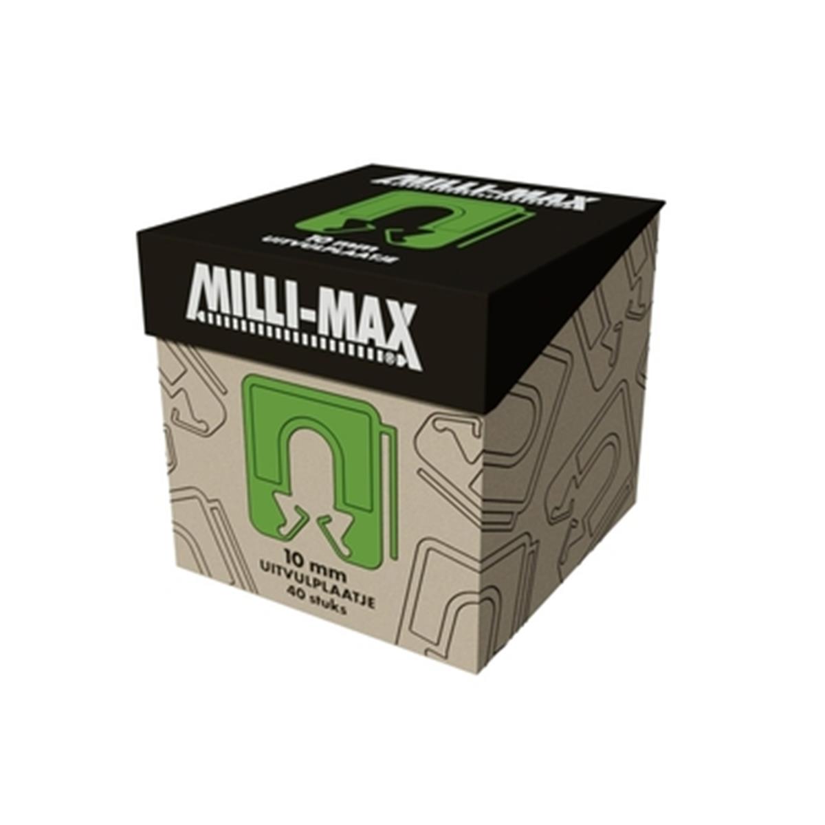 Milli-Max - Uitvulplaatje 10mm - Groen (40 stuks) Milli-Max - Uitvulplaatje 10mm - Groen (40 stuks)