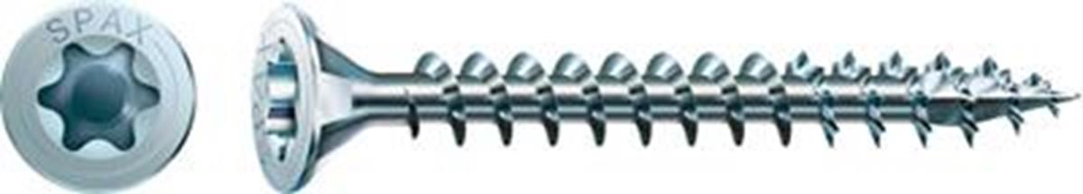Spax - Spaanplaatschroeven - Torx 20 Platkop - 4 x 40mm - Voldraad - WIROX (1.000 stuks)