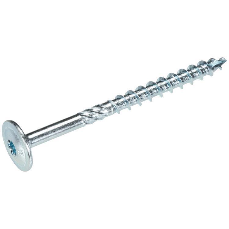 Woodies - Tellerkopschroeven - Torx 30 Tellerkop - 6 x 140mm - Deeldraad - Verzinkt (50 stuks)