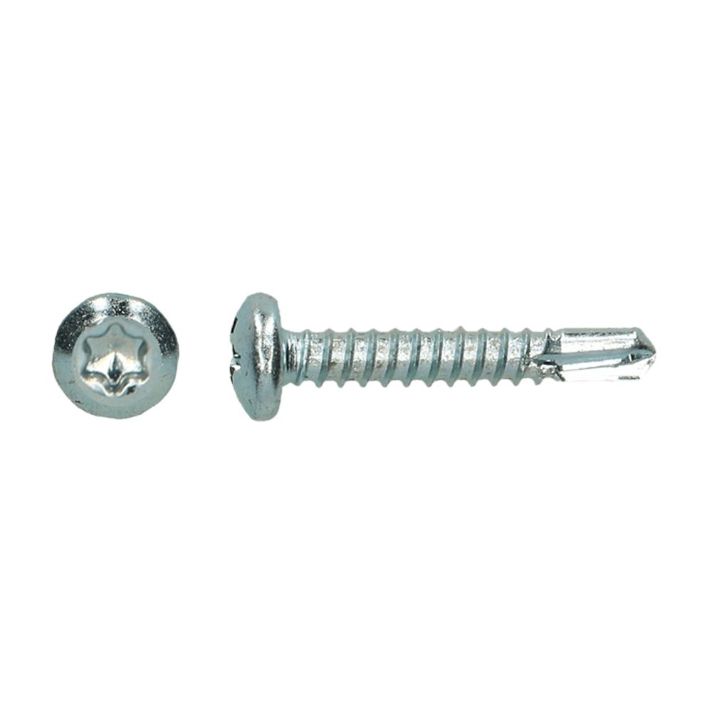 Zelfborende plaatschroef - Torx - DIN 7504M-T - 5,5 x 25mm - Verzinkt (500 stuks) Zelfborende plaatschroef - Torx - DIN 7504M-T - 5,5 x 25mm - Verzinkt (500 stuks)