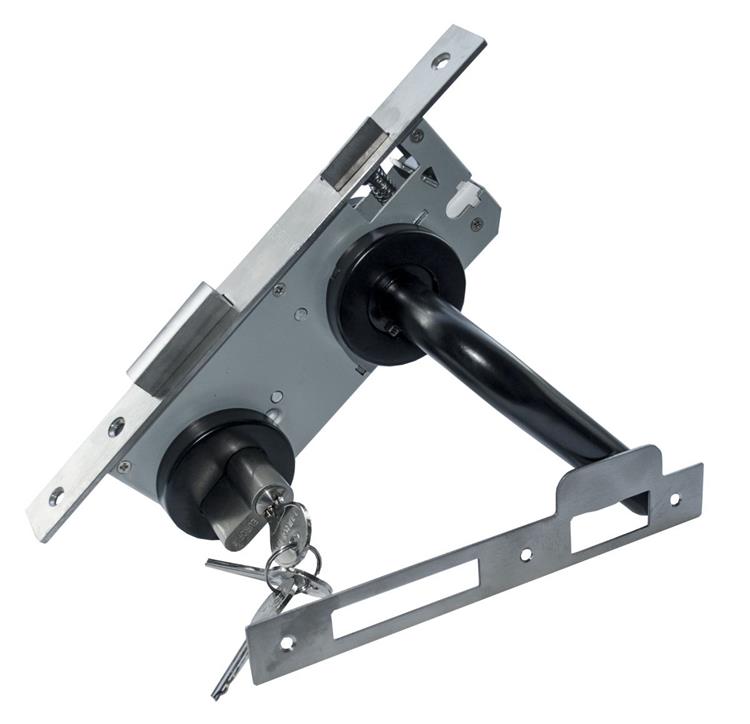 Deurslot set - Rond rozet - Doornmaat 45mm - PC 85mm - Zwart