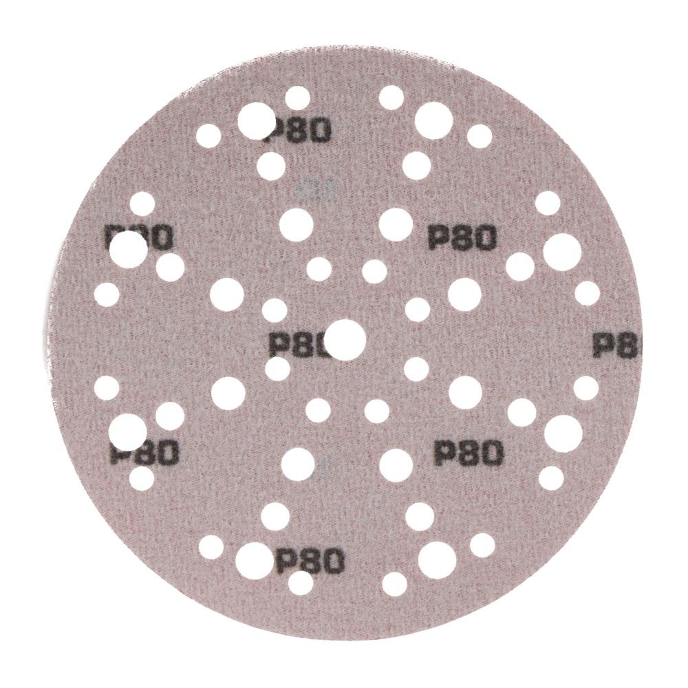 Radix - Schuurschijf - Pro - Klittenband 150 mm - P80 – 49 stofgaten (50 stuks)