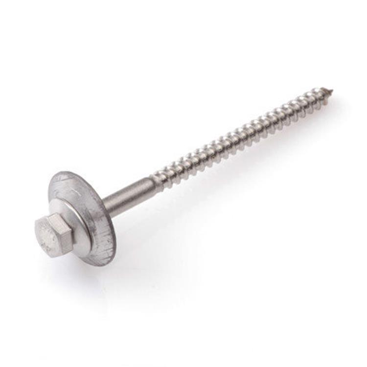 Dak & Gevel - Golfplaatbout - 7 x 110mm - RVS - Deeldraad (20 stuks)