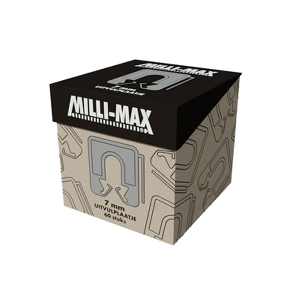 Milli-Max - Uitvulplaatje 7mm - Grijs (60 stuks) Milli-Max - Uitvulplaatje 7mm - Grijs (60 stuks)