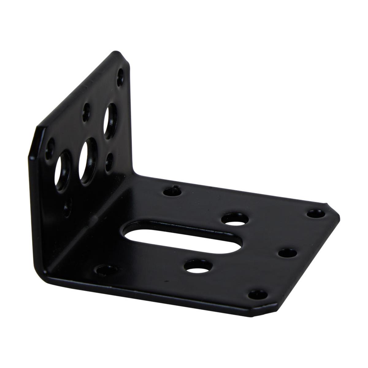 Hoekanker Vlak - 40 x 60 x 60 x 2.5 mm - Zwart Hoekanker Vlak - 40 x 60 x 60 x 2.5 mm - Zwart