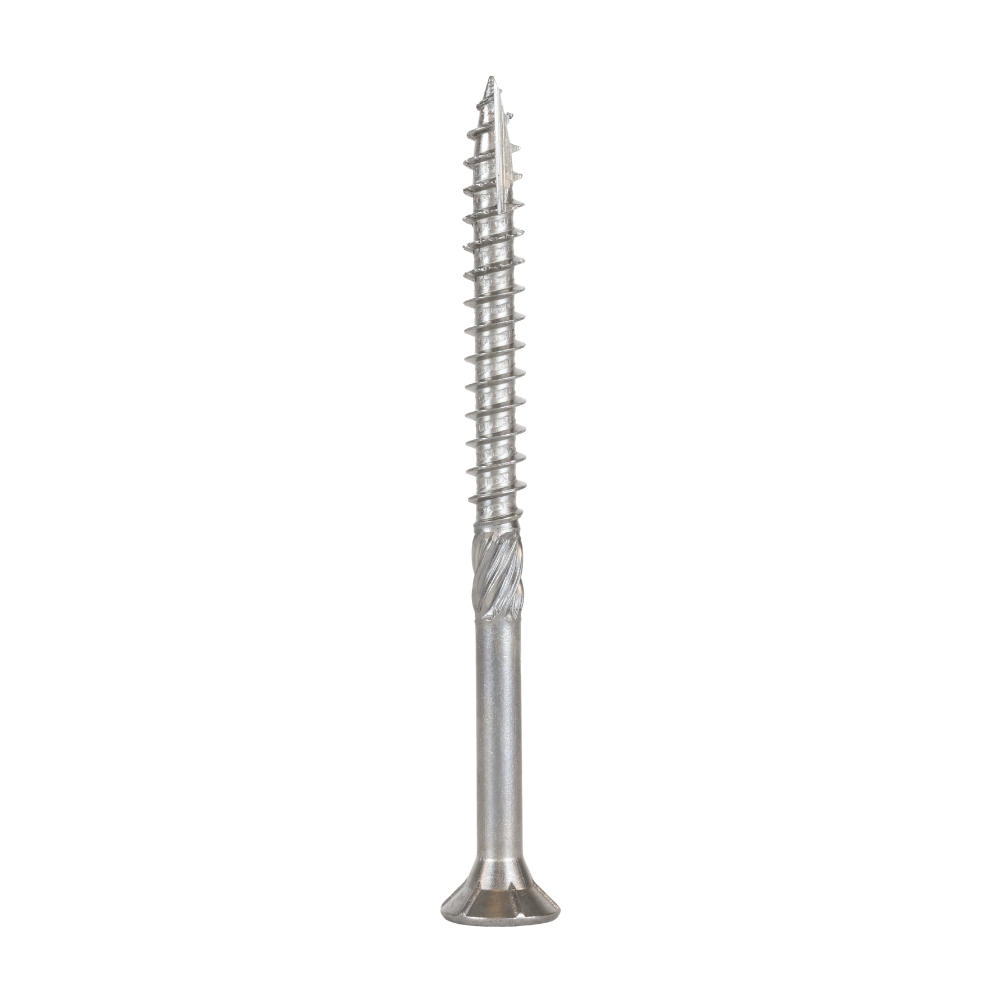 Radix Torx 30 Spaanplaatschroef - Platkop + Snijpunt - 6,0 x 80mm/42 - RVS - Deeldraad (100 stuks)