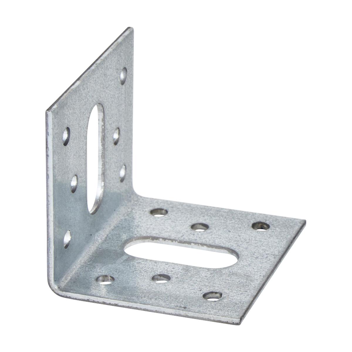 Hoekanker Vlak - 50 x 50 x 58 x 2.5 mm - Verzinkt Hoekanker Vlak - 50 x 50 x 58 x 2.5 mm - Verzinkt