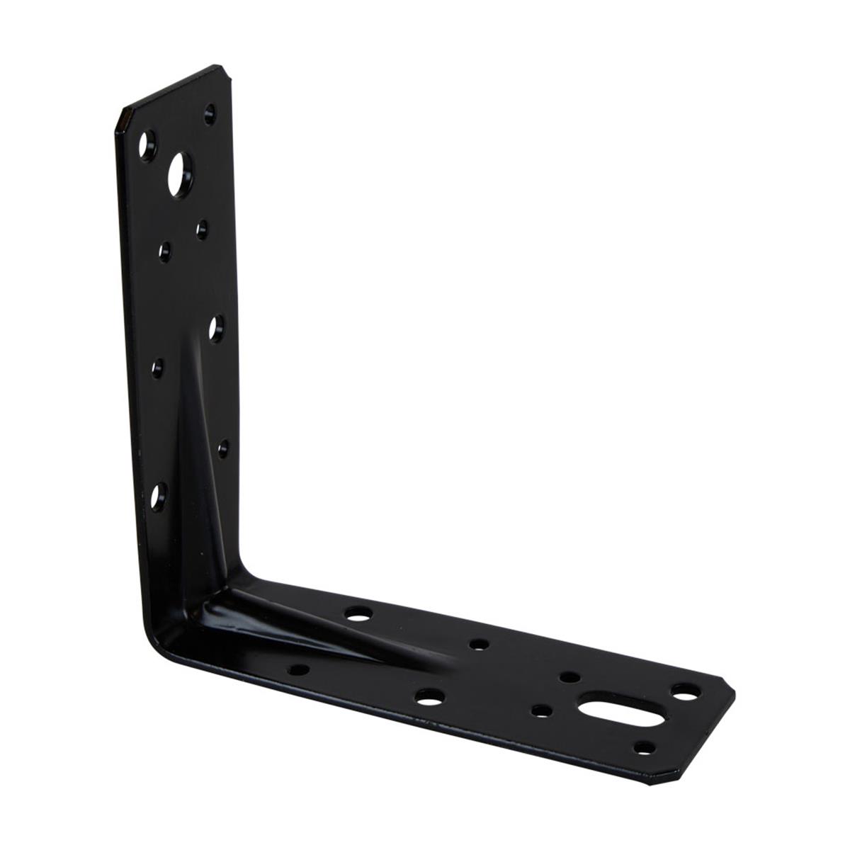 Hoekanker Ril - 125 x 125 x 46 x 2.5 mm - Zwart Hoekanker Ril - 125 x 125 x 46 x 2.5 mm - Zwart