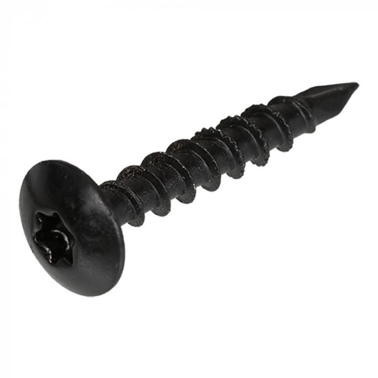 Blackline - Tuinbeslagschroef - TORX - TX30 - 6,0 x 40mm - Voldraad - Zwart (30 stuks)