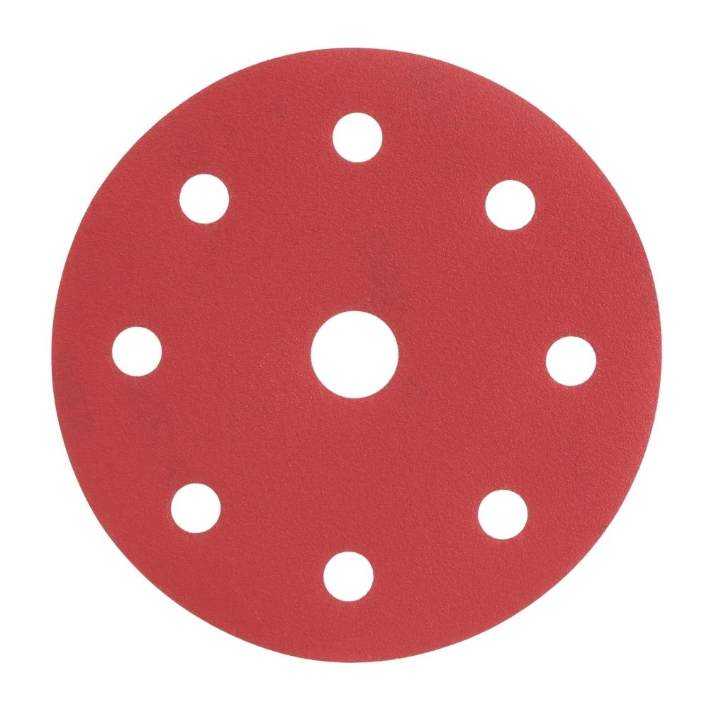 Radix - Schuurschijf - Pro - Klittenband 125 mm - P180 – 9 stofgaten (10 stuks) Radix - Schuurschijf - Pro - Klittenband 125 mm - P180 – 9 stofgaten (10 stuks)