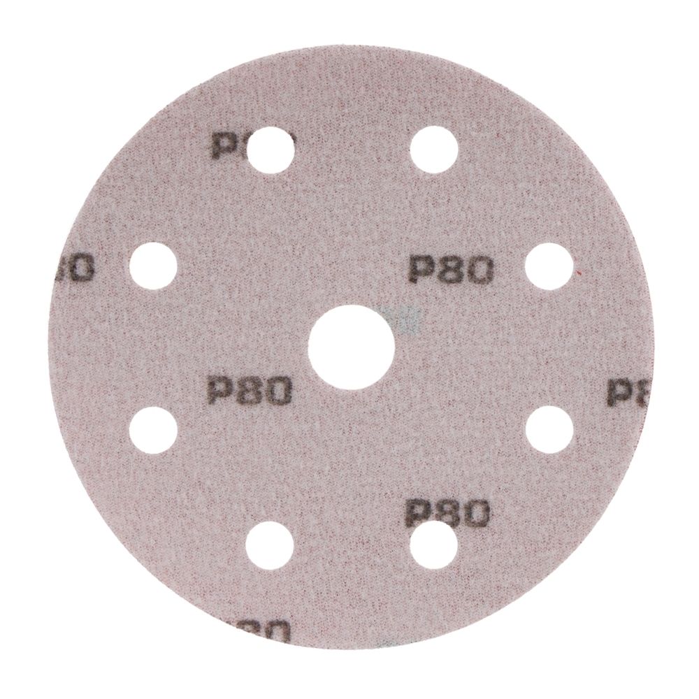 Radix - Schuurschijf - Pro - Klittenband 125 mm - P80 – 9 stofgaten (10 stuks) Radix - Schuurschijf - Pro - Klittenband 125 mm - P80 – 9 stofgaten (10 stuks)
