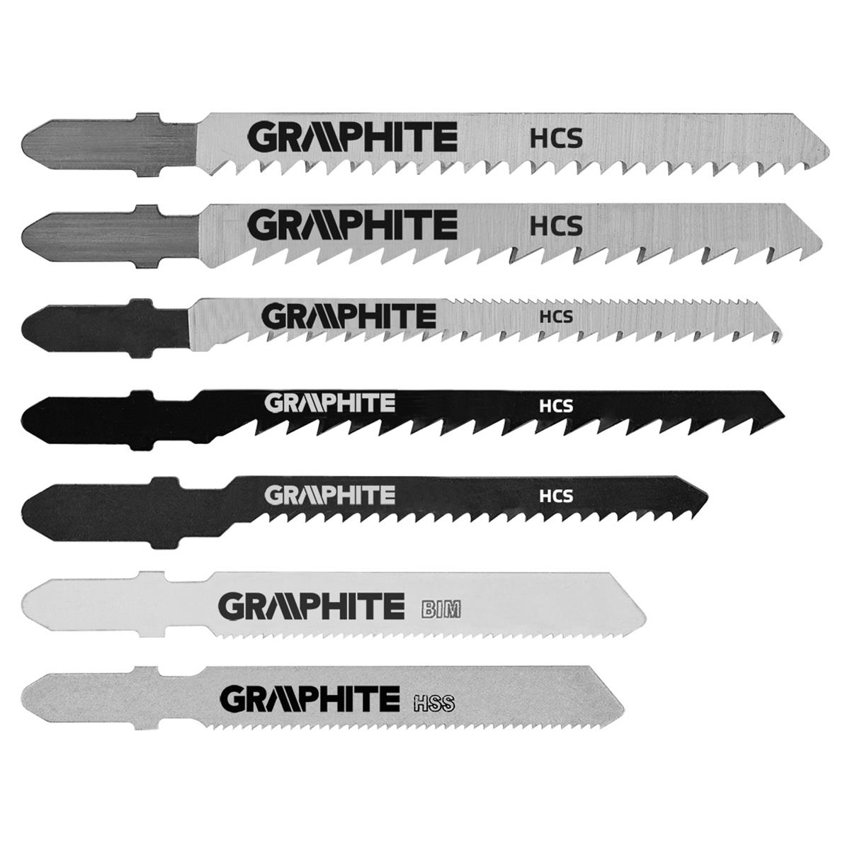GRAPHITE - Decoupeerzaagbladenset - 10-delig