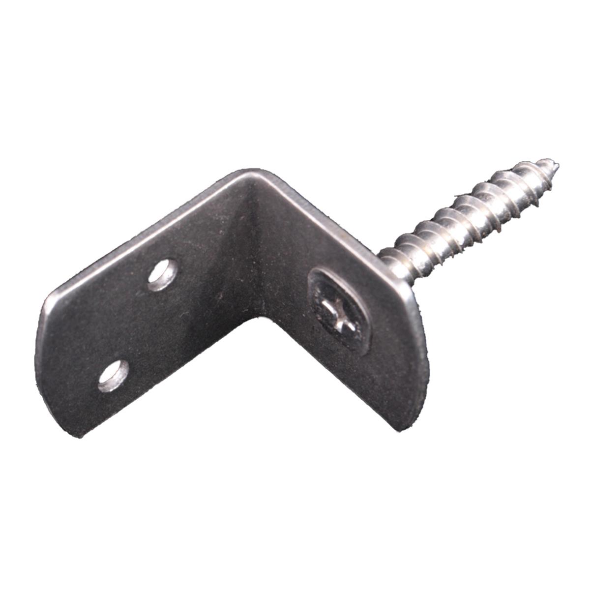 L-Beslag / L-Steun met schroef RVS (4 stuks)