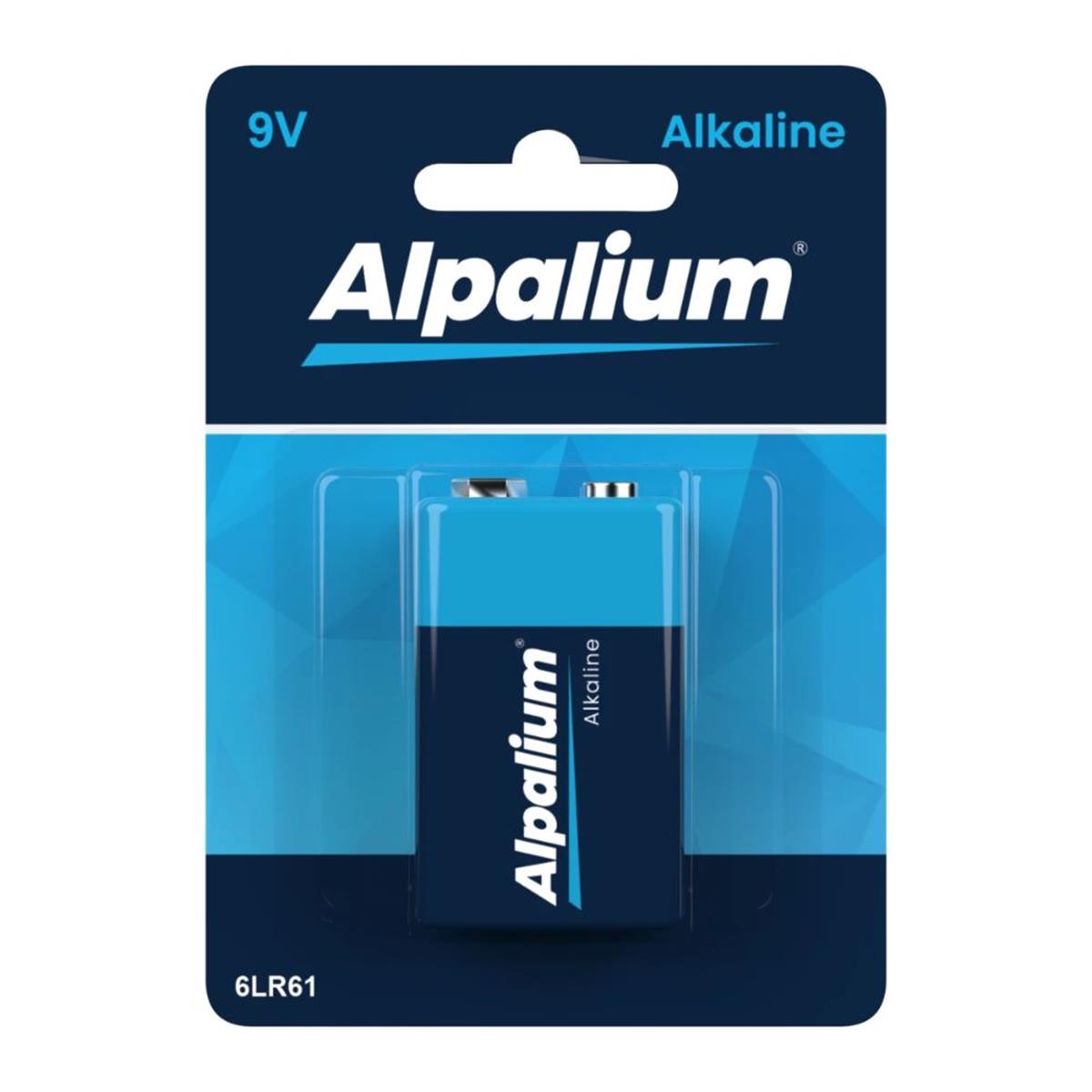 Alkaline batterij 9V-blok - 6LF22 - 9V (1 stuk)