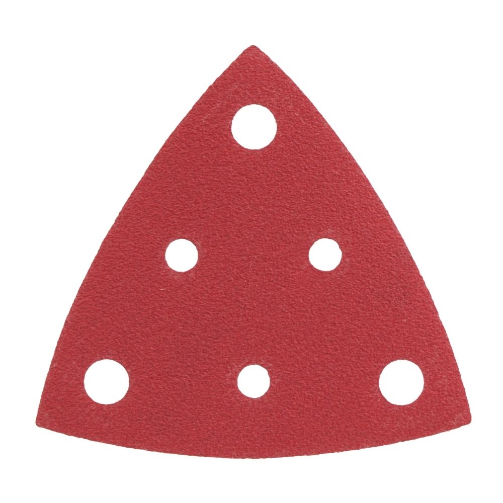 Radix - Driehoek Schuurvel - Pro - 82 x 82 x 82 mm - P120 – 6 stofgaten (50 stuks)