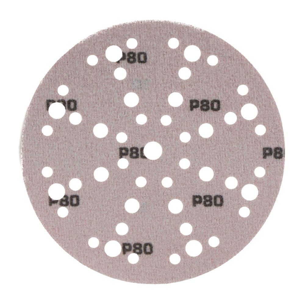 Radix - Schuurschijf - Pro - Klittenband 150 mm - P80 – 49 stofgaten (10 stuks) Radix - Schuurschijf - Pro - Klittenband 150 mm - P80 – 49 stofgaten (10 stuks)