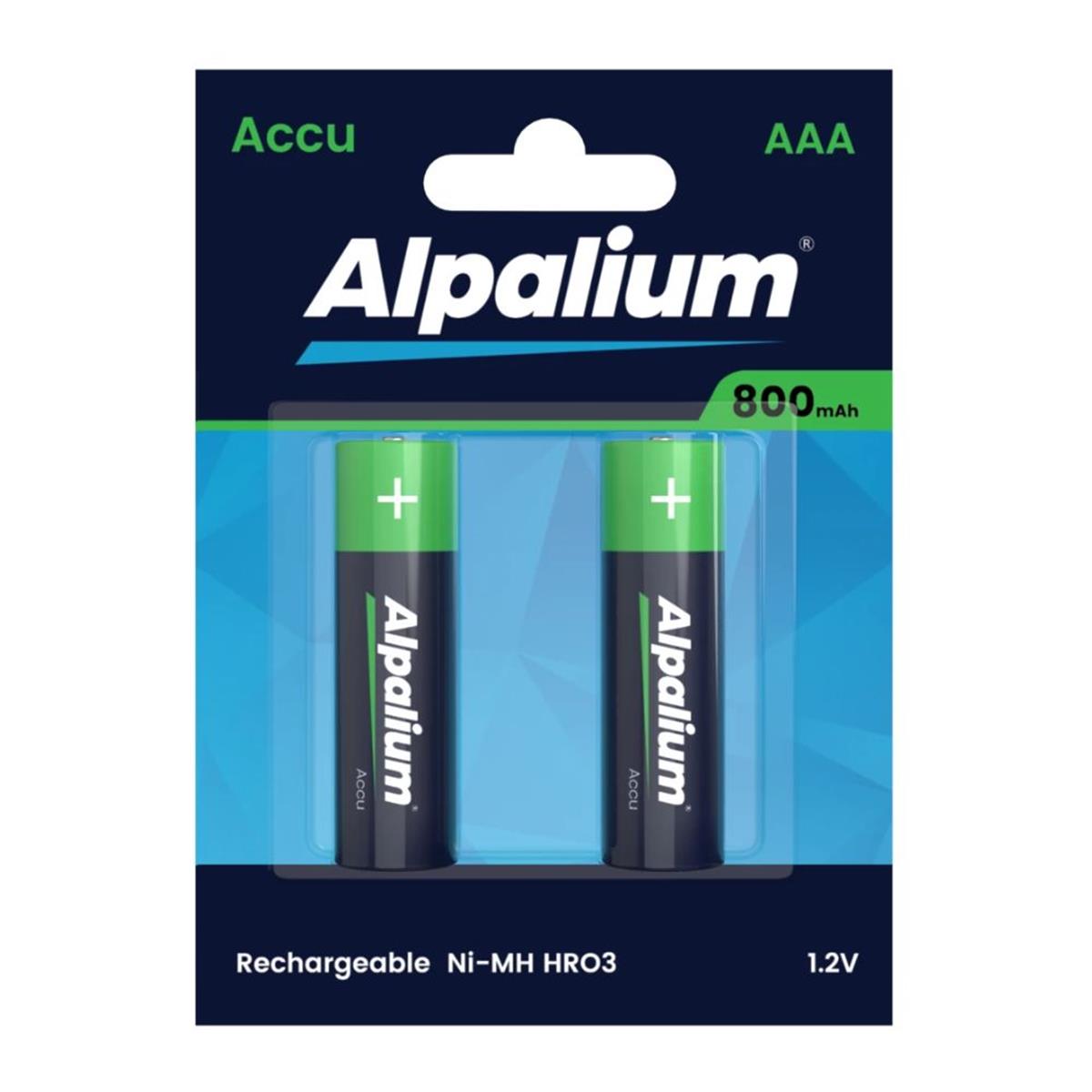 Oplaadbare batterij AAA - HR03 -  - 1,2V - 800mAh (2 stuks)