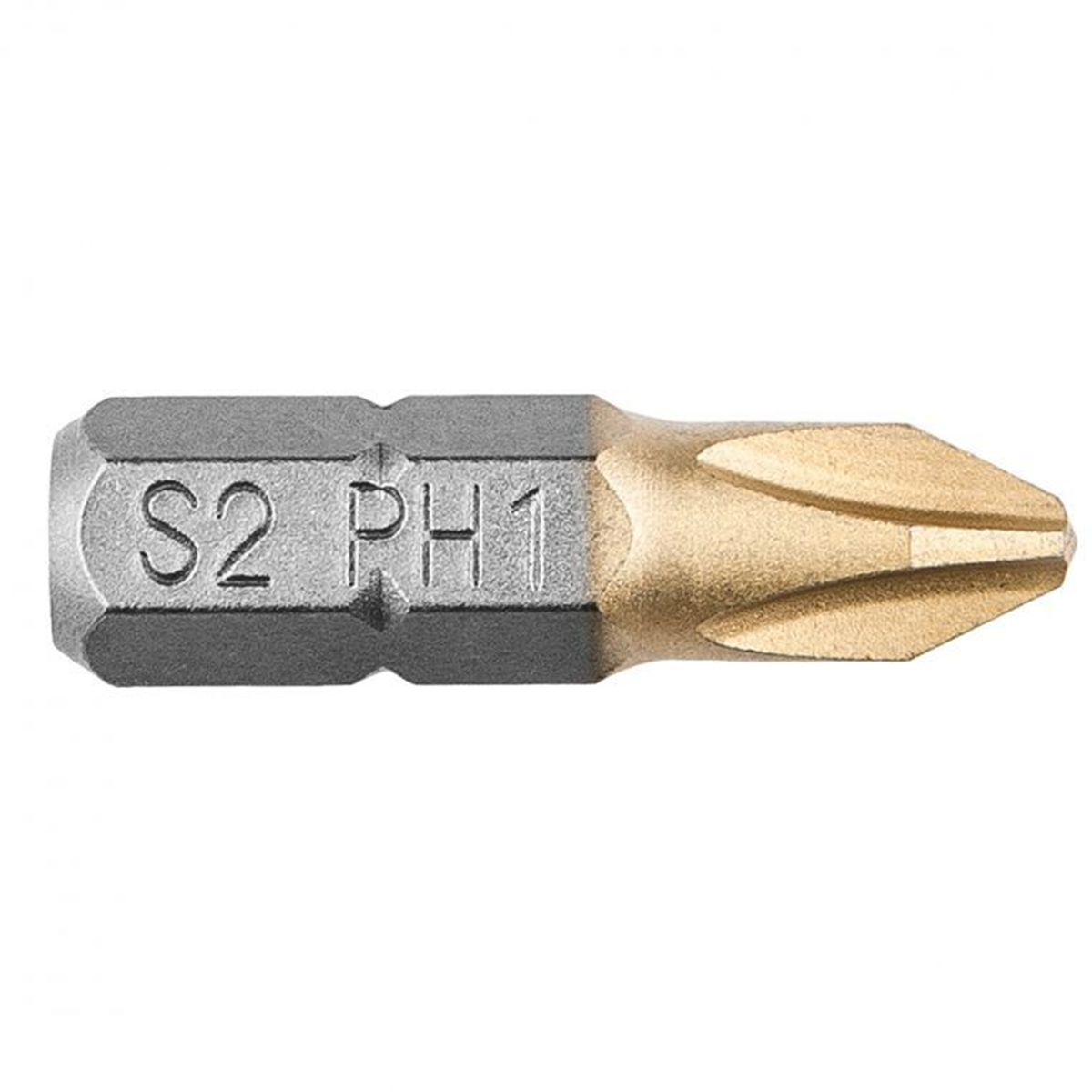 GRAPHITE - Schroefbit - 1/4" PH1 - 25mm - TIN (2 stuks)