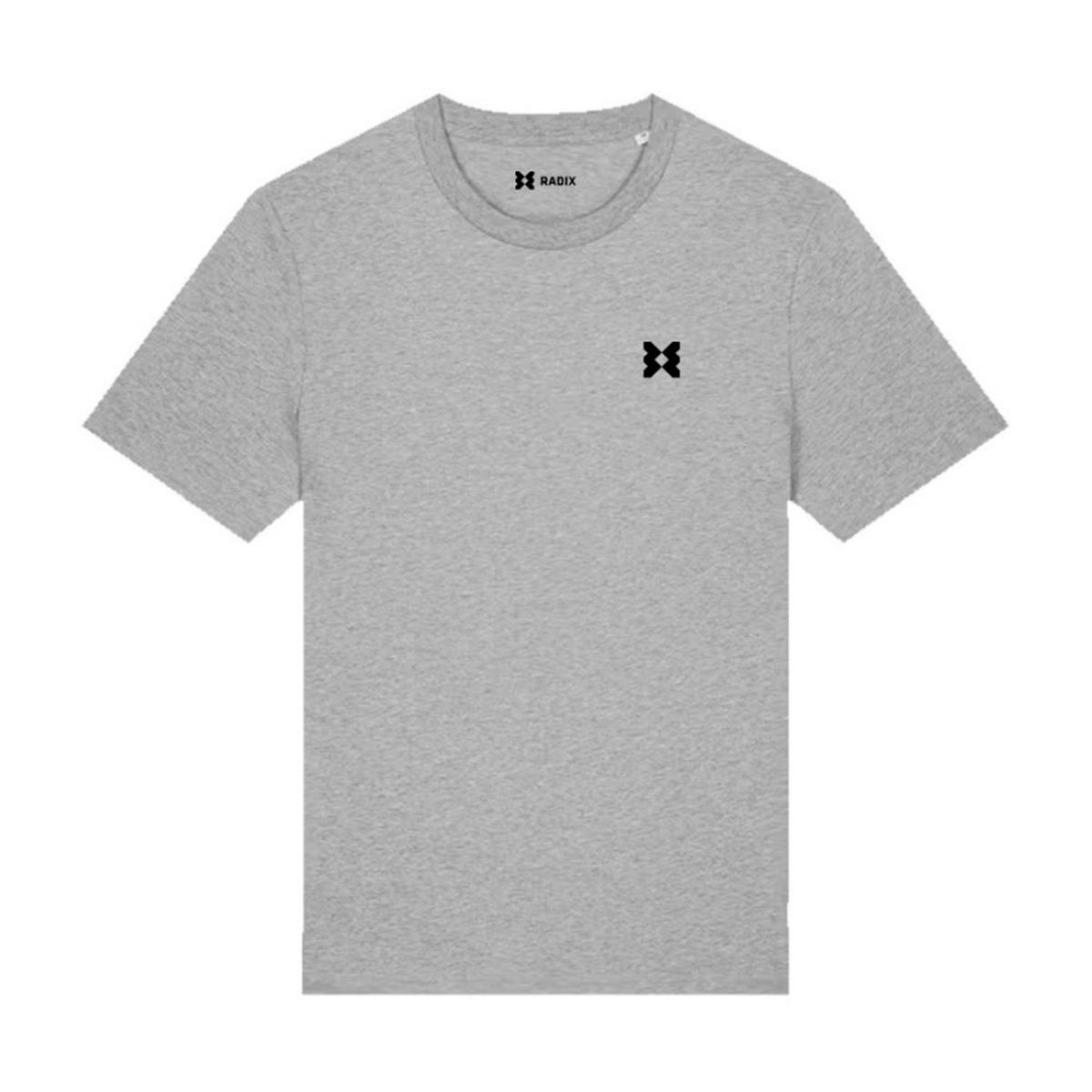 Radix - T-shirt - Heren - Kleur Grijs - Maat S - Met borstlogo