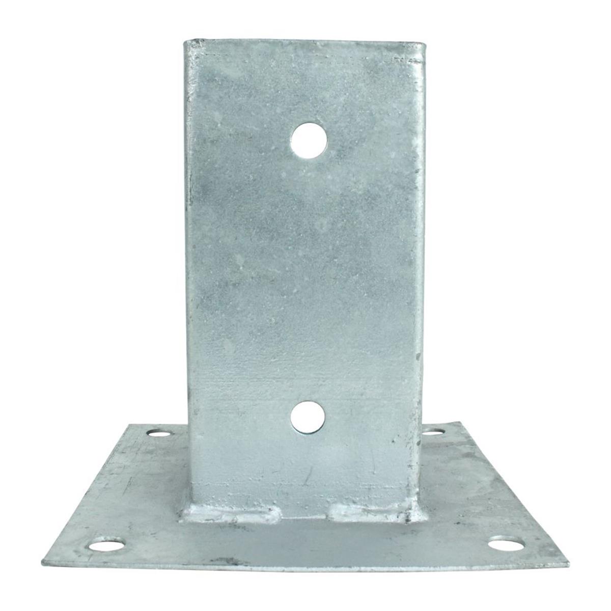 Vloerpaalhouder voor tuinpaal - 7 x 7 cm - Verzinkt Vloerpaalhouder voor tuinpaal - 7 x 7 cm - Verzinkt