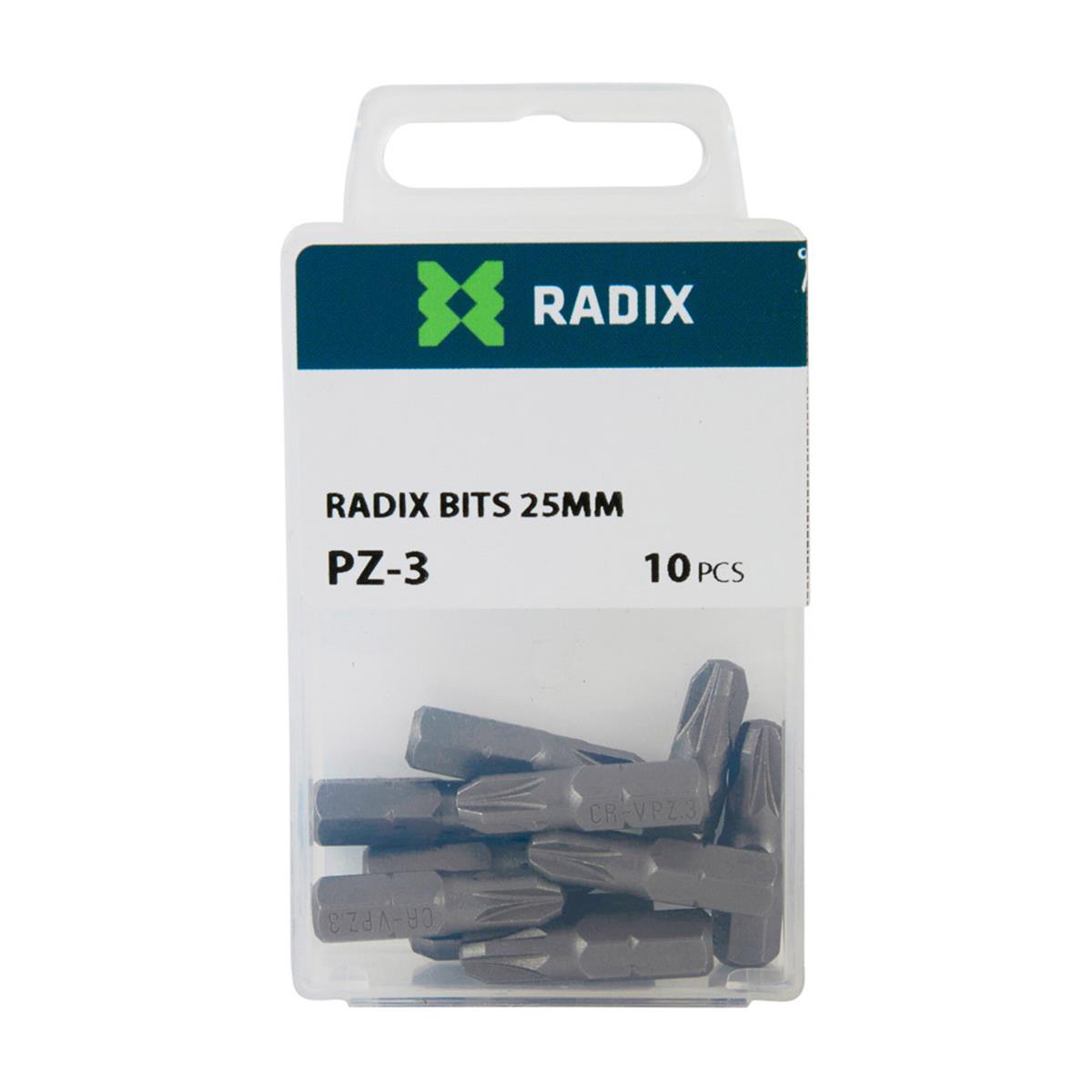 Radix - Schroefbit PZ3 (10 stuks)