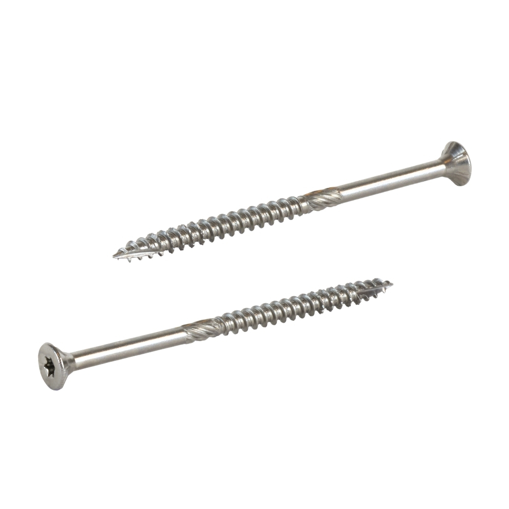 Radix Torx 20 Spaanplaatschroef - Platkop + Snijpunt - 5,0 x 80mm/42 - RVS - Deeldraad (200 stuks)